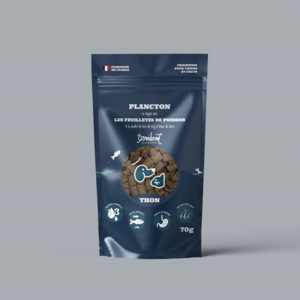 PLANCTON - Friandises feuilletées de poisson 70g
